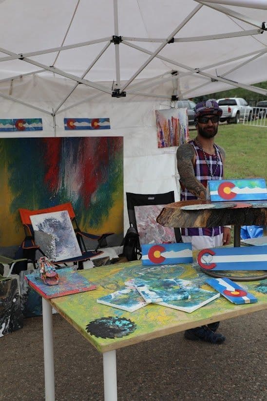 Local artist booth